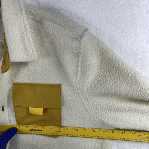 WESC NWT Sweden Sherpa Cargo Shacket Unisex Men XL Women XXL Color Block Jacket - Picture 13 of 16